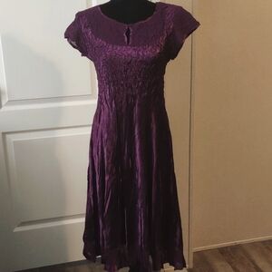 𝅺S. L. Fashions Crinkled  Dress Size L